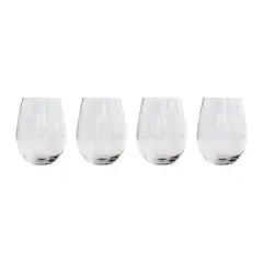 KEEP - SET 4 VASOS REDONDOS VIDRIO WAYU