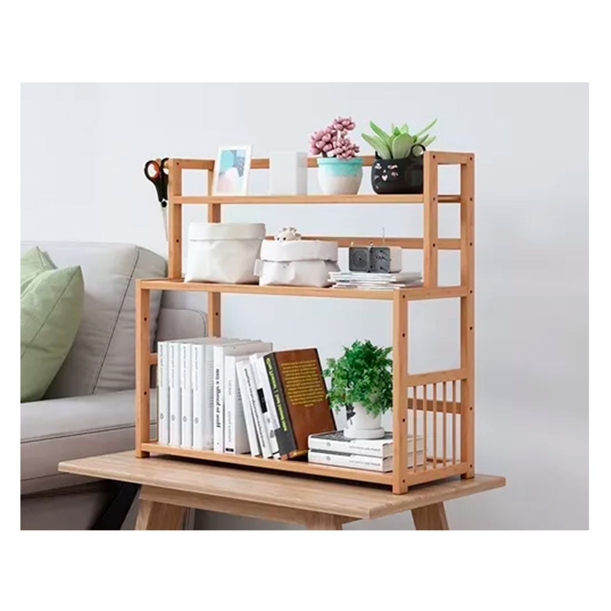 GENERICO - Organizador Estante De Cocina Multiuso De Madera 58x60x23