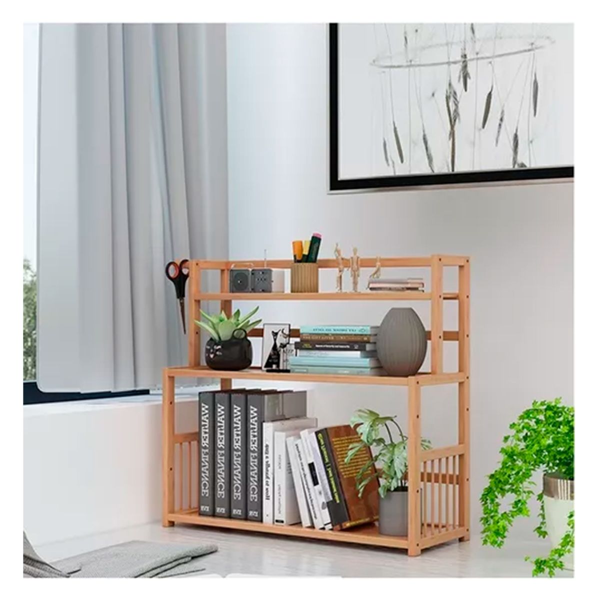 GENERICO - Organizador Estante De Cocina Multiuso De Madera 58x60x23