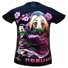 ROLY - Polera Demon Slayer - Kimetsu no Yaiba Nezuko Doble Estampado Color