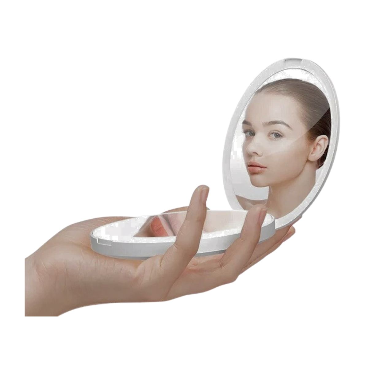 GENERICO - Espejo Luz Led Portátil Maquillaje Caumento Usb Bateria Gms