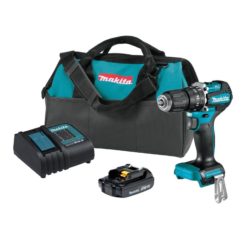 MAKITA - Taladro Percutor Inalámbrico 18v Makita Dhp487z + 1 Bateria