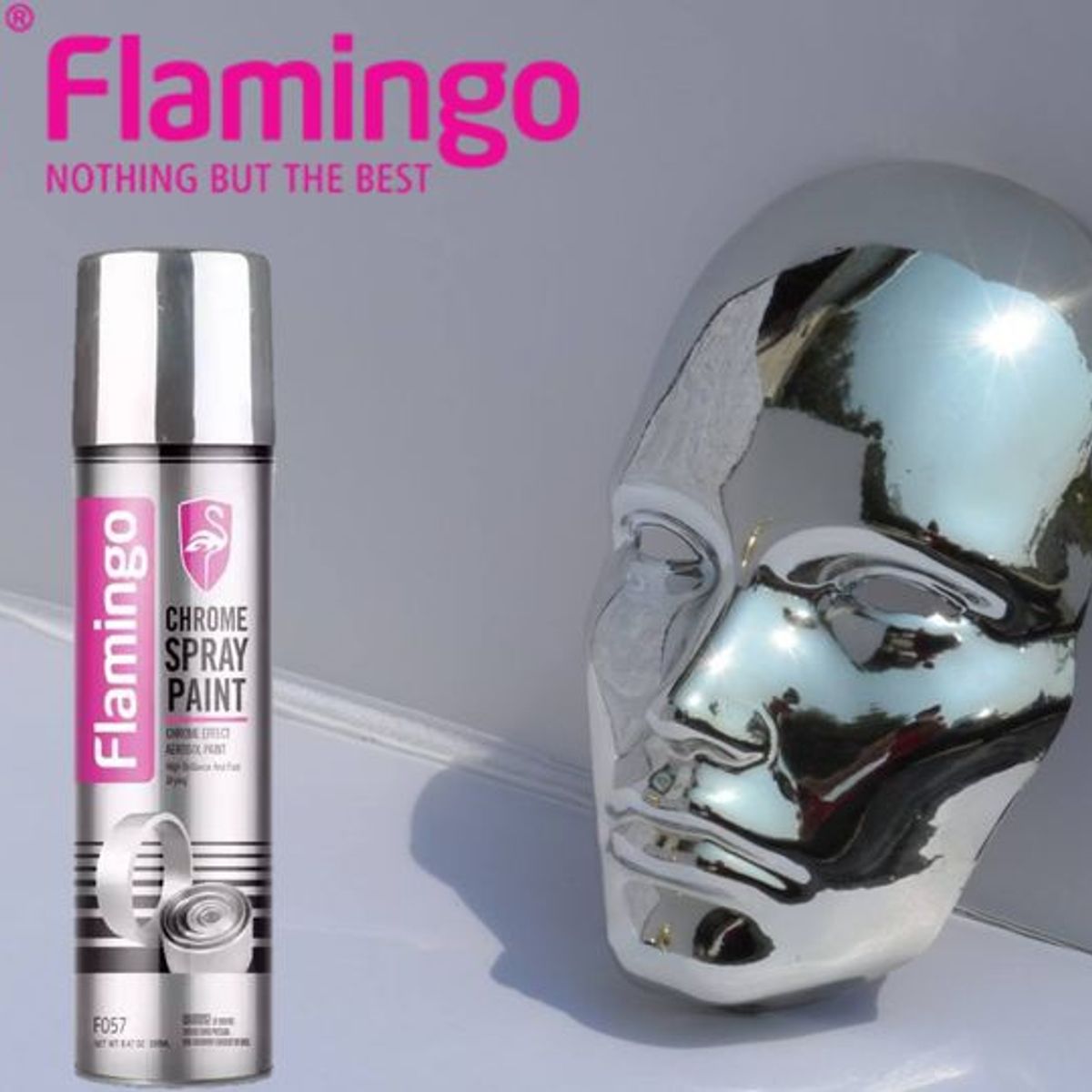 FLAMINGOS - Pintura En Spray Efecto Cromo 330ml Flamingochile