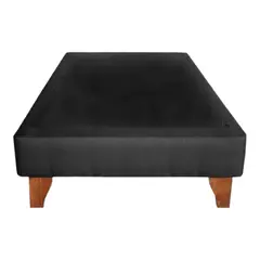 GENERICO - Base Europea para cama 1.5 plazas 105x190cm LINO NEGRO