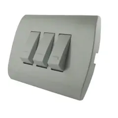 GENERICO - Interruptor Triple Armado Embutido 9/32 10 A MEC.