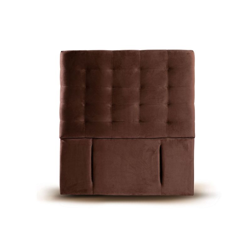 LATAM HOME - RESPALDO NAPOLES TELA CHOCOLATE 1 PZA