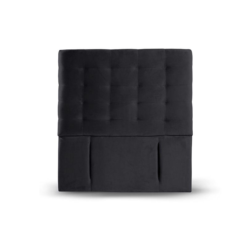LATAM HOME - RESPALDO NAPOLES TELA NEGRO 1 1/2 PZA