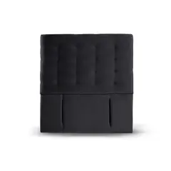 LATAM HOME - RESPALDO NAPOLES TELA NEGRO 1 1/2 PZA