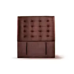 LATAM HOME - RESPALDO NAPOLES CUERO CAFÉ MORO 1 1/2 PZA