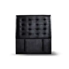 LATAM HOME - Respaldo Nápoles Negro 1.5 Plazas