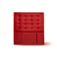 LATAM HOME - RESPALDO NAPOLES PU ROJO 1 1/2 PZA