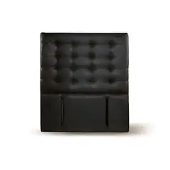 LATAM HOME - RESPALDO NAPOLES PU NEGRO 1 1/2 PZA