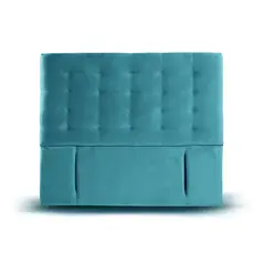 LATAM HOME - RESPALDO NAPOLES TELA TURQUESA 2 PZA
