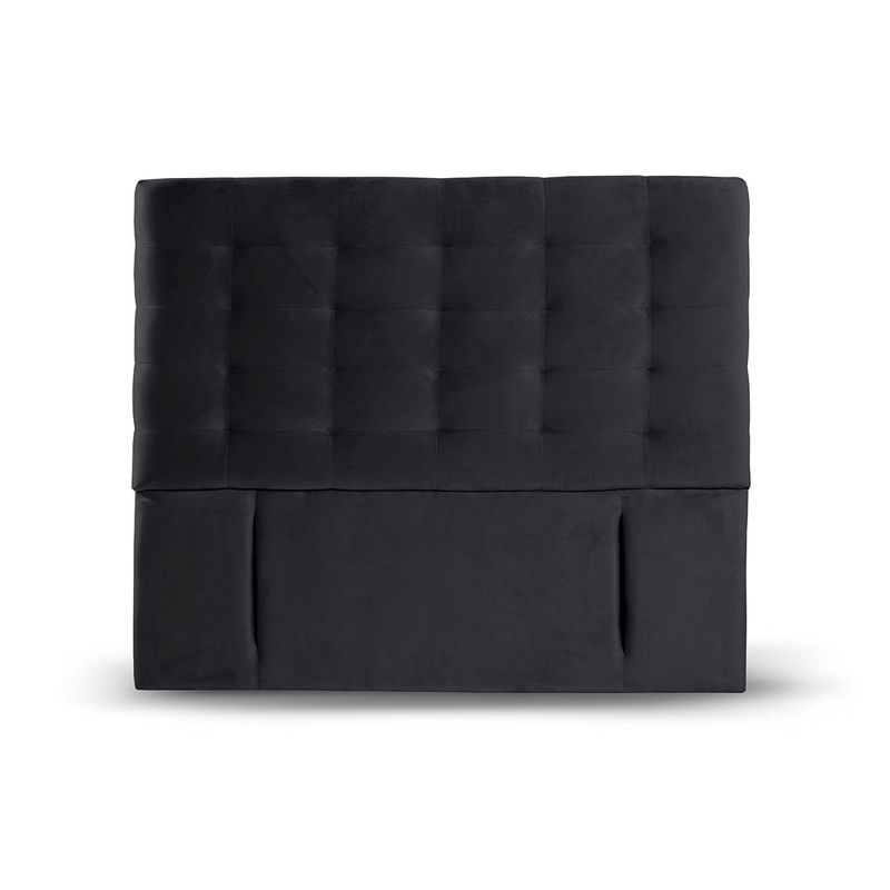 LATAM HOME - RESPALDO NAPOLES TELA NEGRO 2 PZA