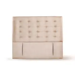 LATAM HOME - RESPALDO NAPOLES CUERO BEIGE 2 PZA