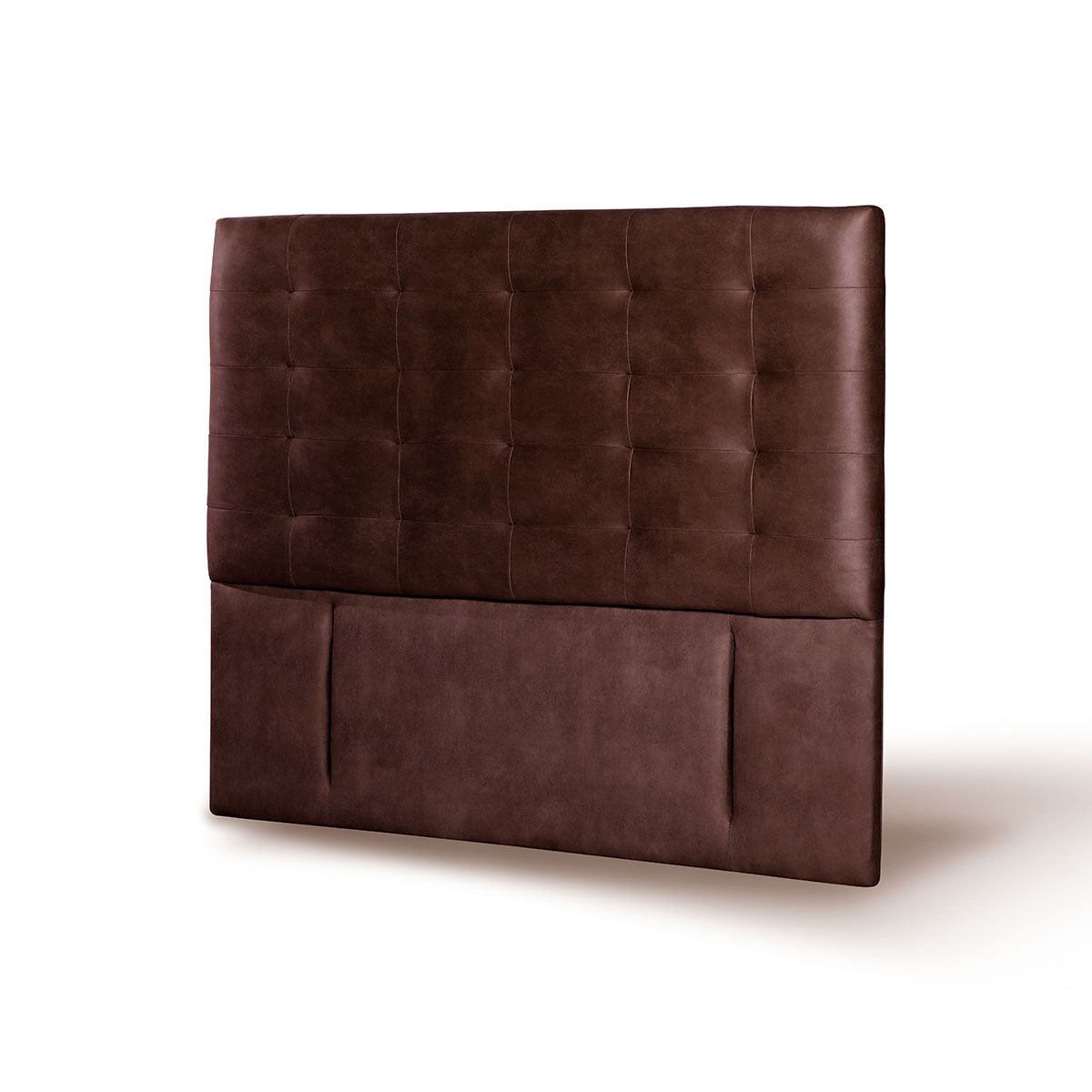 LATAM HOME - RESPALDO NAPOLES CUERO CAFÉ MORO 2 PZA