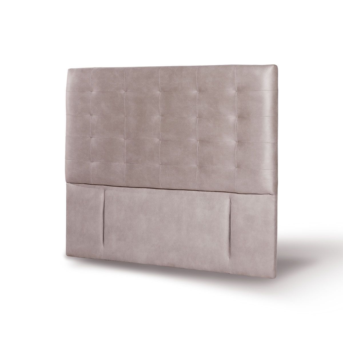 LATAM HOME - RESPALDO NAPOLES CUERO GRIS 2 PZA