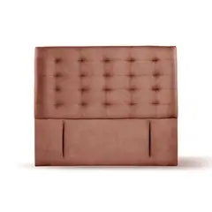 LATAM HOME - RESPALDO NAPOLES CUERO CAFÉ CLARO 2 PZA
