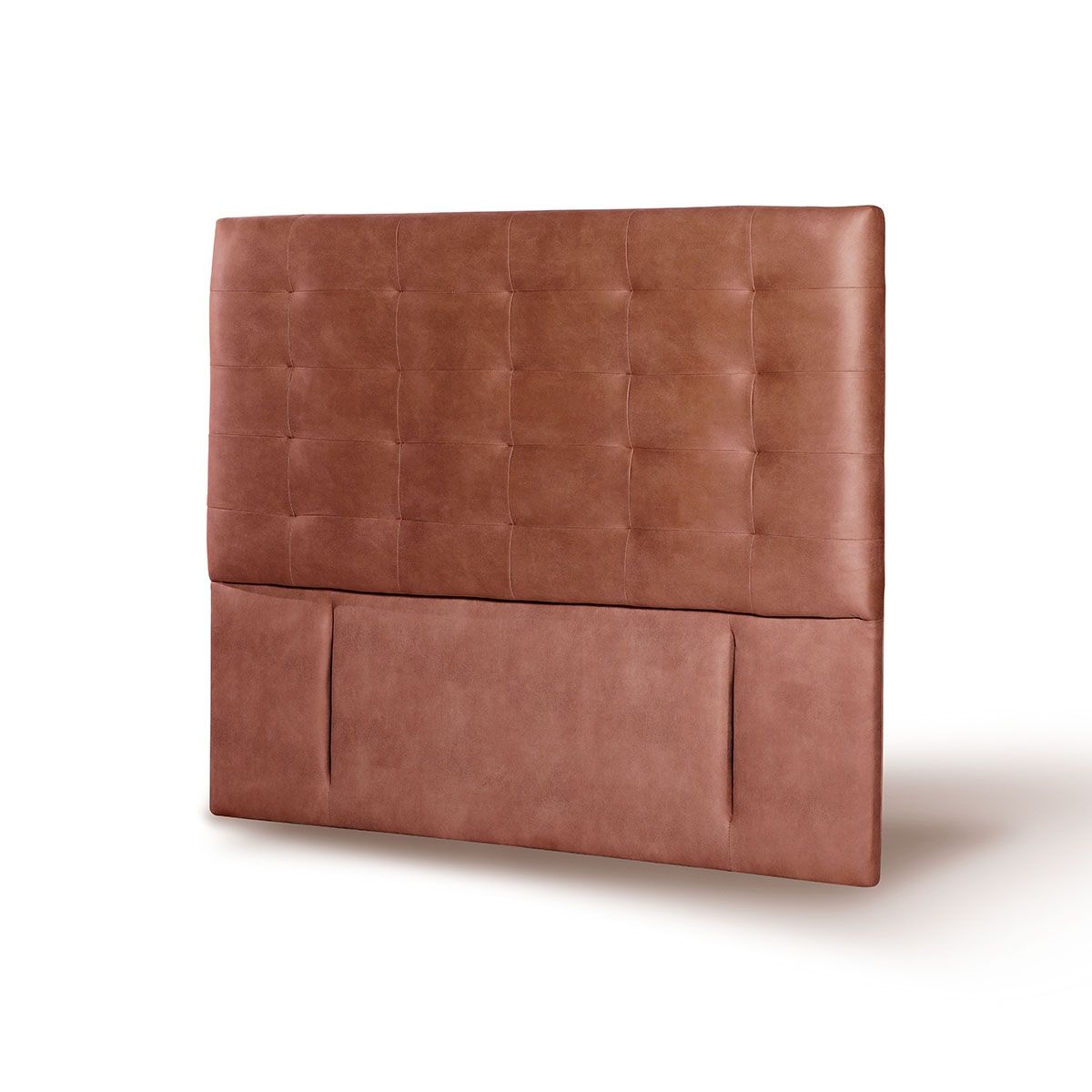 LATAM HOME - RESPALDO NAPOLES CUERO CAFÉ CLARO 2 PZA