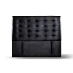 LATAM HOME - Respaldo Napoles Negro 2 Plazas