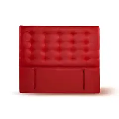 LATAM HOME - RESPALDO NAPOLES PU ROJO 2 PZA