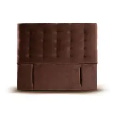 LATAM HOME - RESPALDO NAPOLES TELA CHOCOLATE KING