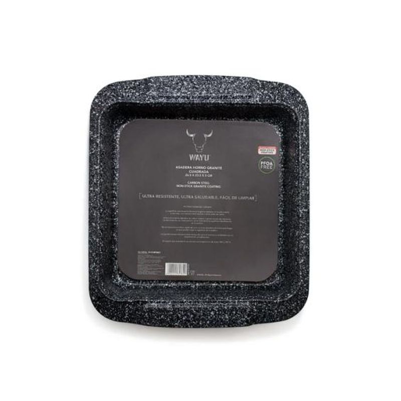 KEEP - ASADERA HORNO ANTIADHERENTE GRANITE CUADRADA WAYU