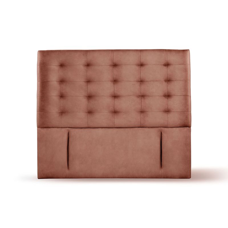 LATAM HOME - RESPALDO NAPOLES CUERO CAFÉ CLARO KING