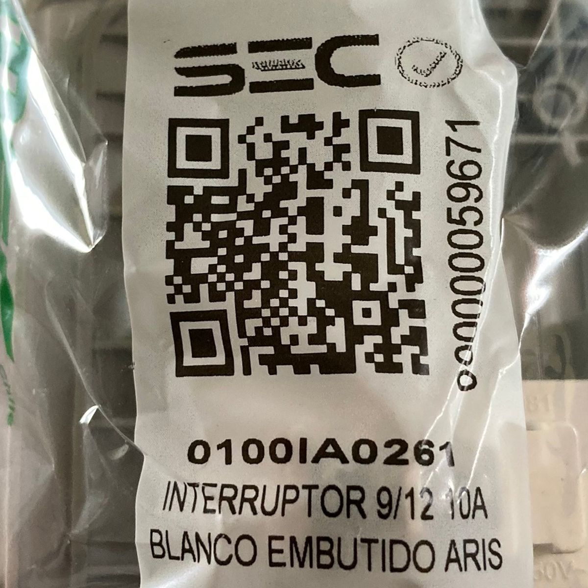 Interruptor Simple Armado Embutido 9/12 10 A  MEC, marca GENERICO - Foto 2