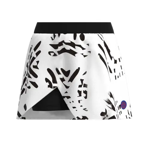 BIDI BADU - Falda Melbourne Printed Cut Out - WhiteBlack