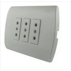 GENERICO - Tomacorriente Triple Embutido Armado 10A MEC