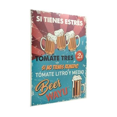 Imagen 2 del producto CUADRO DECO BEER 40*30CM WAYU