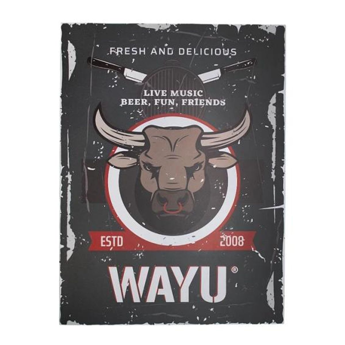 KEEP - CUADRO DECO TORO  40*30CM WAYU