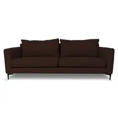 SOFAS HOME - SOFA ALANNA FELPA CAFE 2 CUERPOS