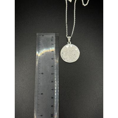 Imagen 2 del producto Collar Tetragrammaton Protección Plata Italiana Ley 925 60 Cm