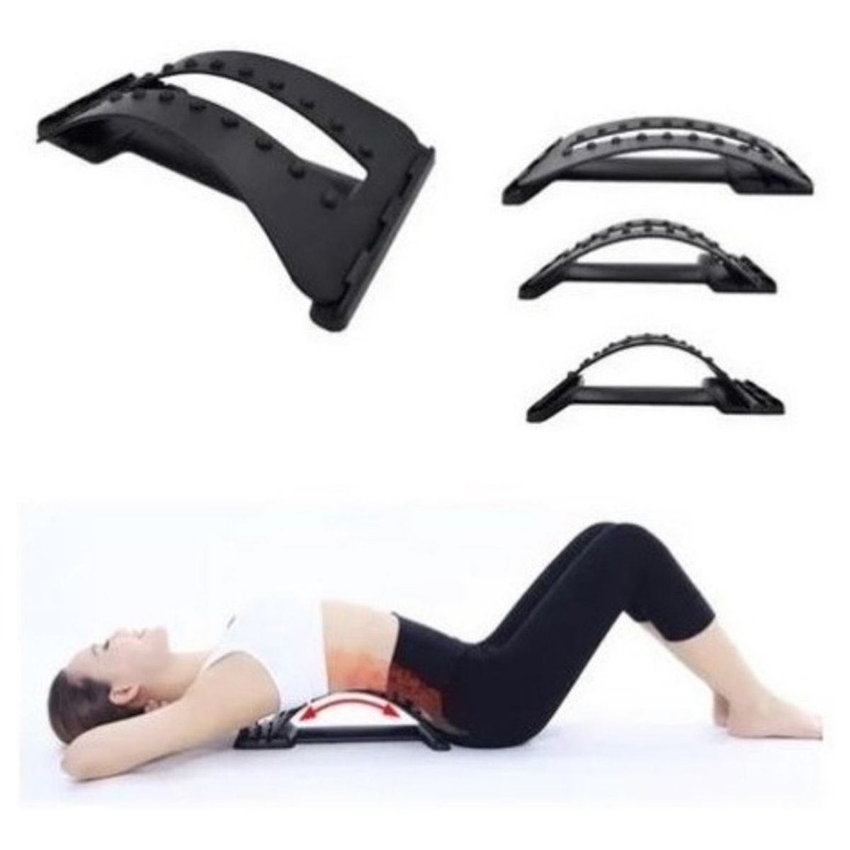 GENERICO - Masajeador Camilla Espalda Soporte Lumbar Magic