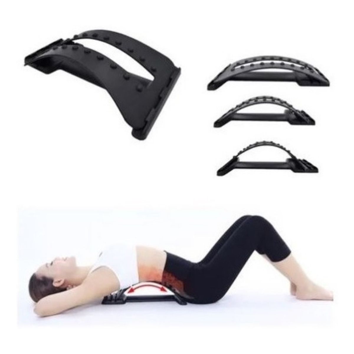 GENERICO - Masajeador Camilla Espalda Soporte Lumbar Magic