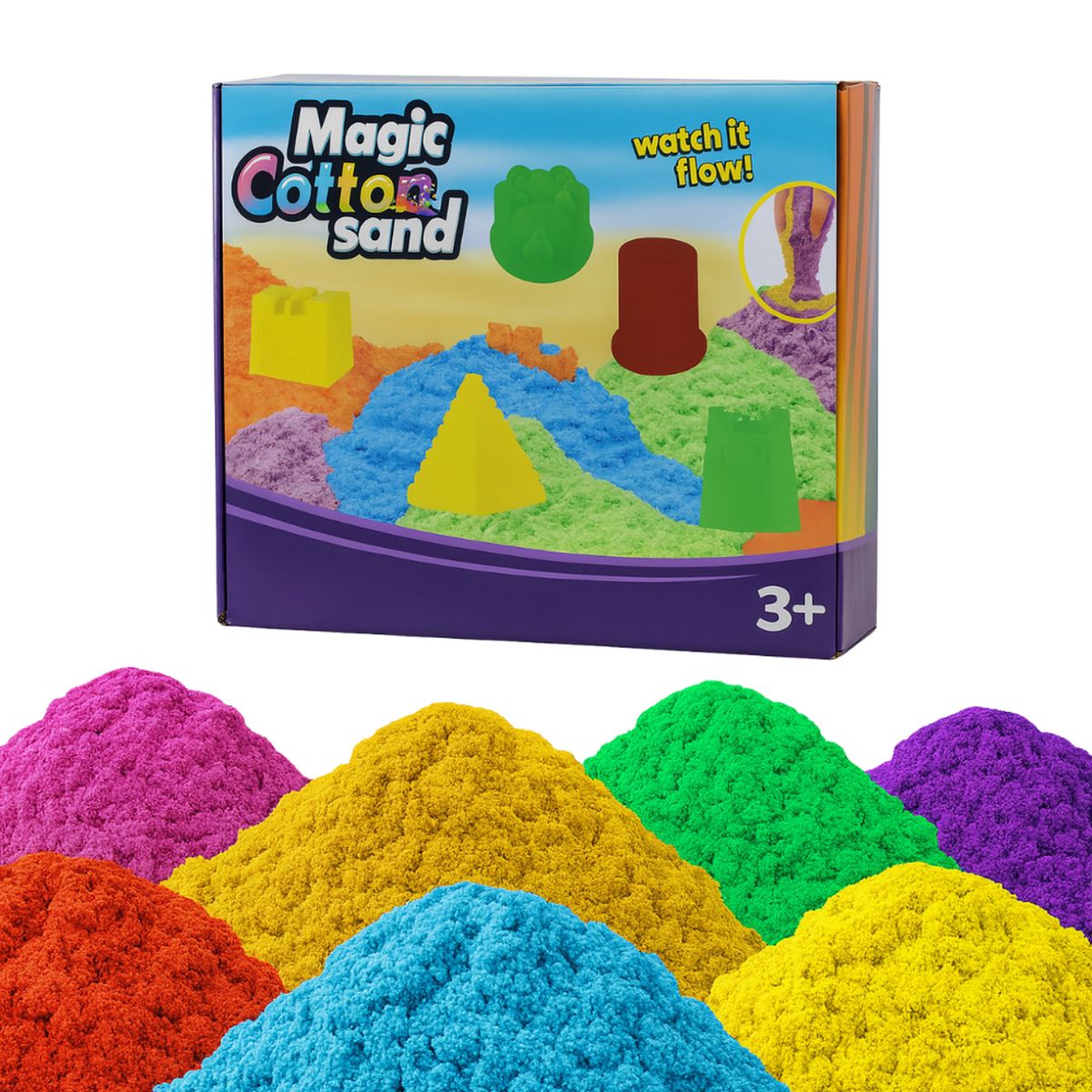 GENERICO - Set De Arena Magica Con Accesorios Y Moldes Playa Mar