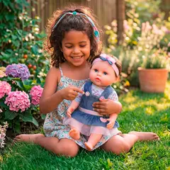 LSABEL RENACI - Bebe Reborn Muñeca Silicon Suave 55cm Colores Azul