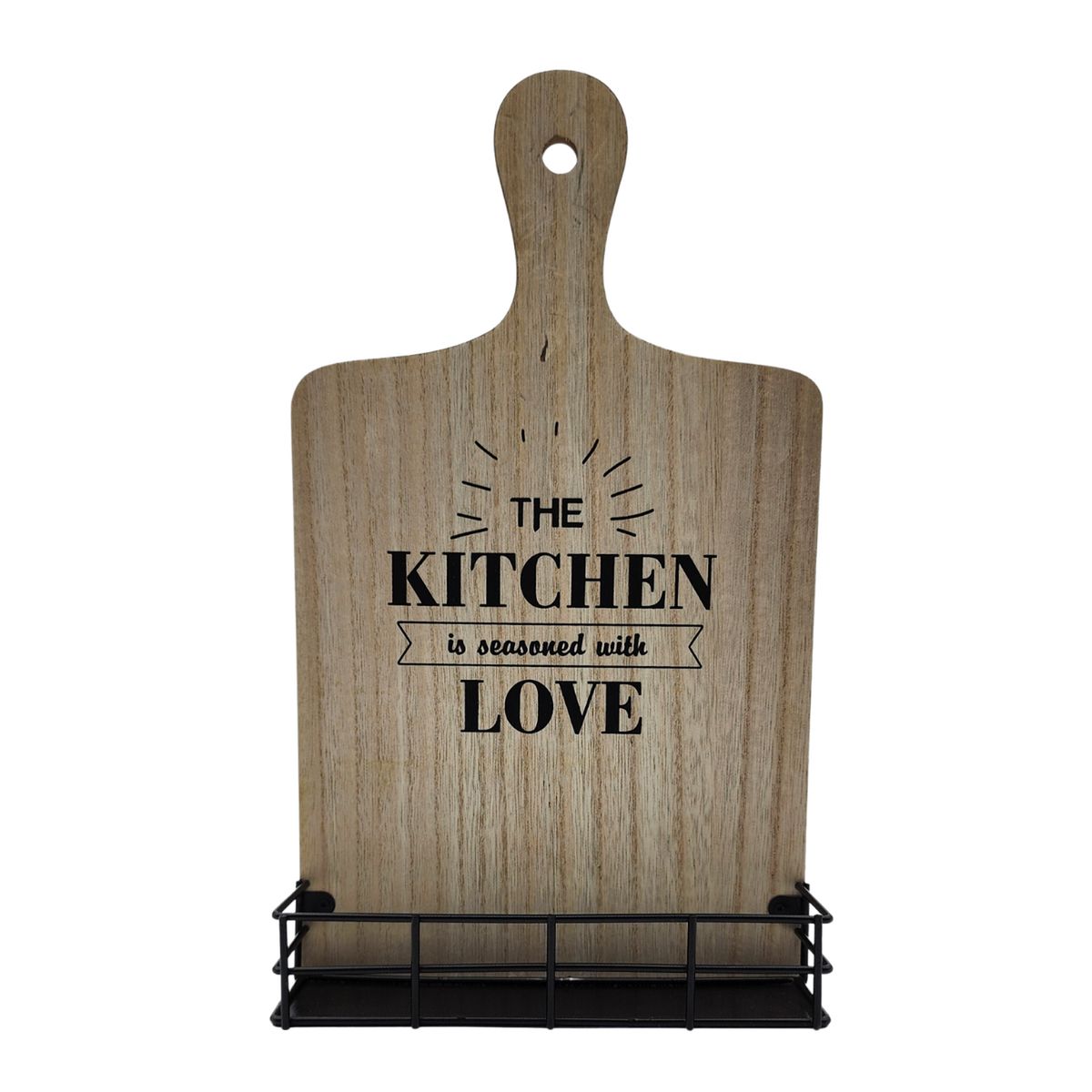 GENERICO - Porta Especiero De Pared Madera Para Cocina The Kitchen Love