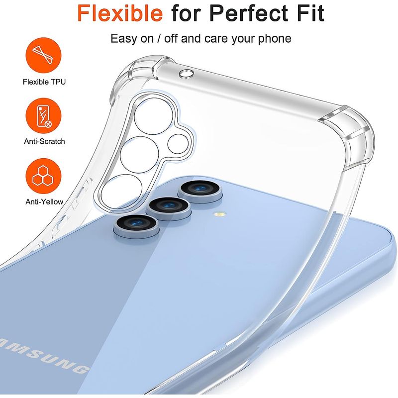 GENERICO - Carcasa para Samsung A54 5G Transparente Reforzada