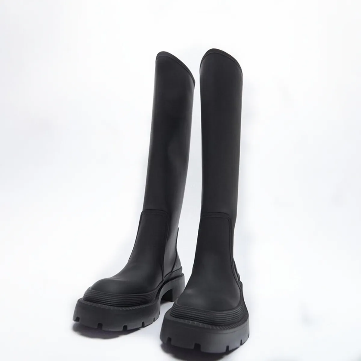 VATYERTY - BOTAS Martin de cabeza redonda botas de tubo alto botas largas