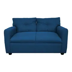 SOFAS HOME - SOFA MATEO CHENILLE AZUL PATA PLASTICA 2C
