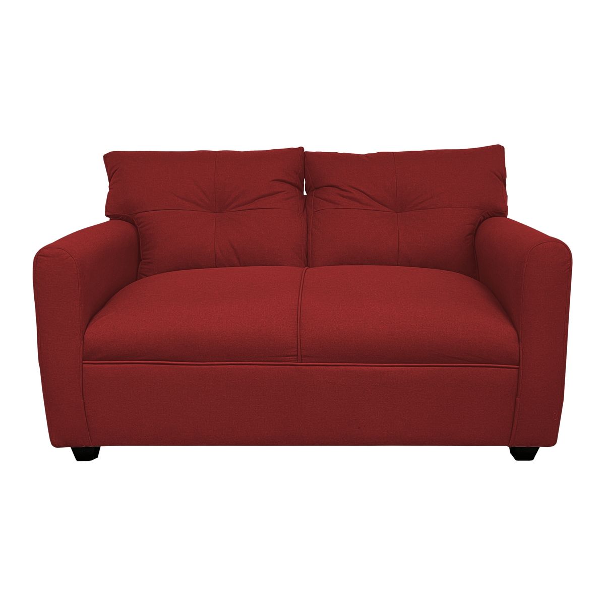 SOFAS HOME - SOFA MATEO CHENILLE ROJO PATA PLASTICA 2C