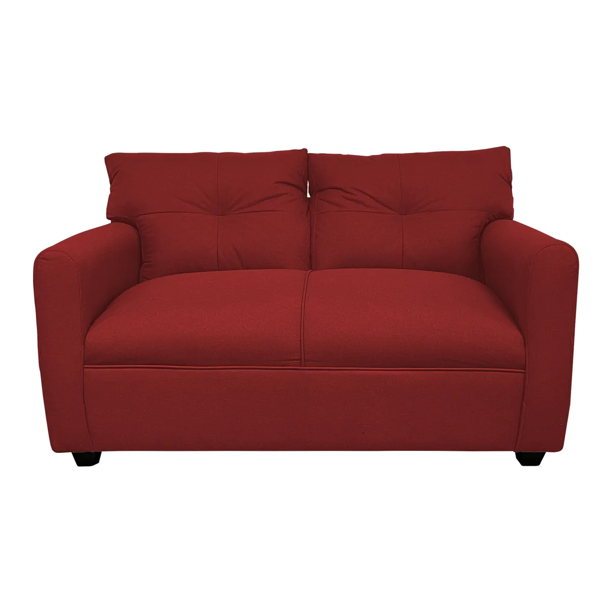 SOFAS HOME - SOFA MATEO CHENILLE ROJO PATA PLASTICA 2C
