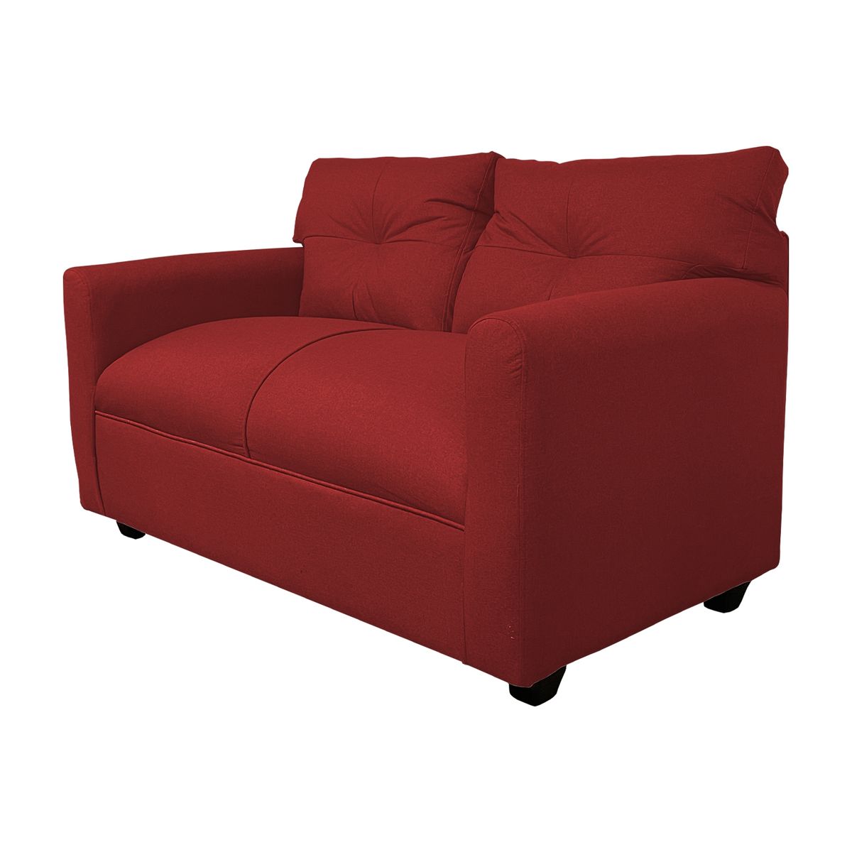 SOFAS HOME - SOFA MATEO CHENILLE ROJO PATA PLASTICA 2C
