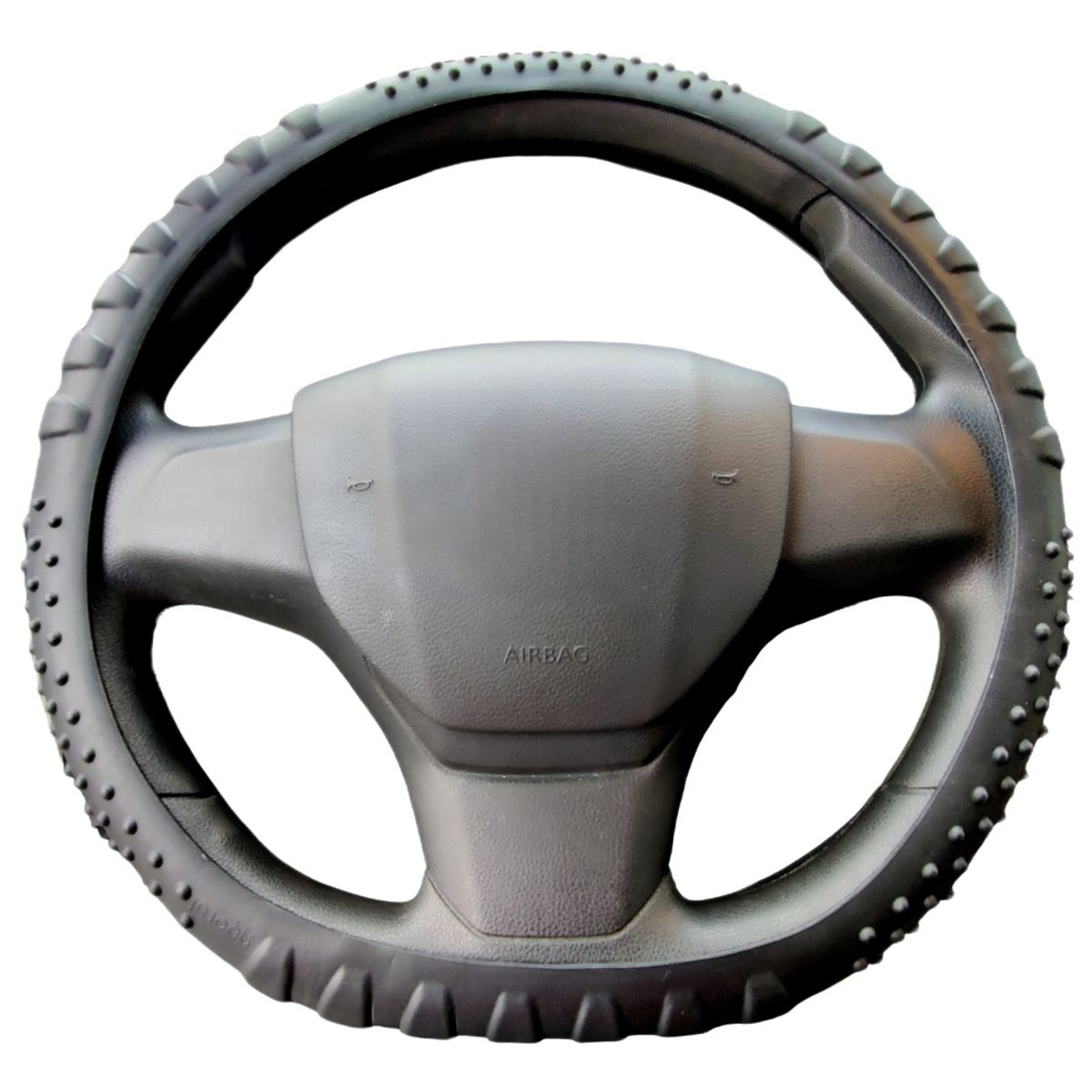 GENERICO - Funda Cubre Volante Silicón Antideslizante Cn Agarre Kmt9080