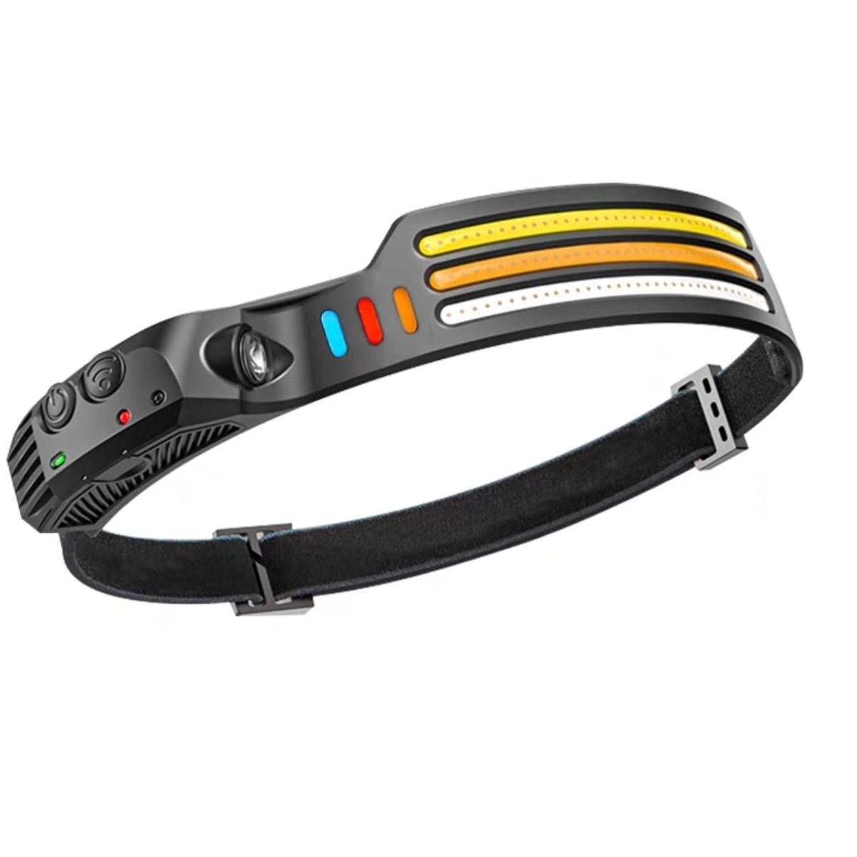 COBA - Faro Linterna Delantera Frontal Led Recargable C Sensor Cob