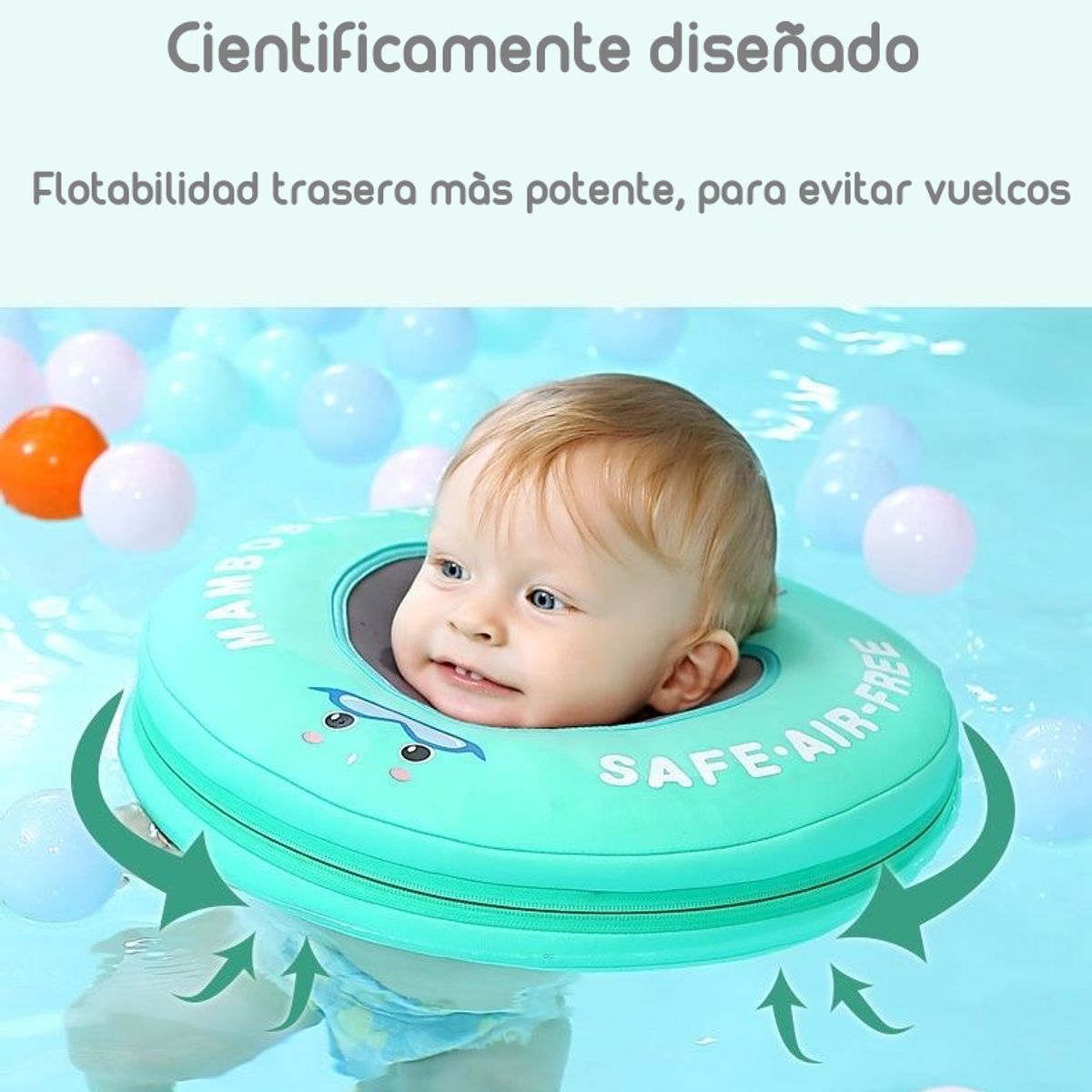 LUBABYCAS - Flotador De Cuello Para Bebé Rosado By Lubabycas