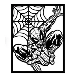 GENERICO - Cuadro Spider-Man en Madera Artesanal en madera Mdf 3mm